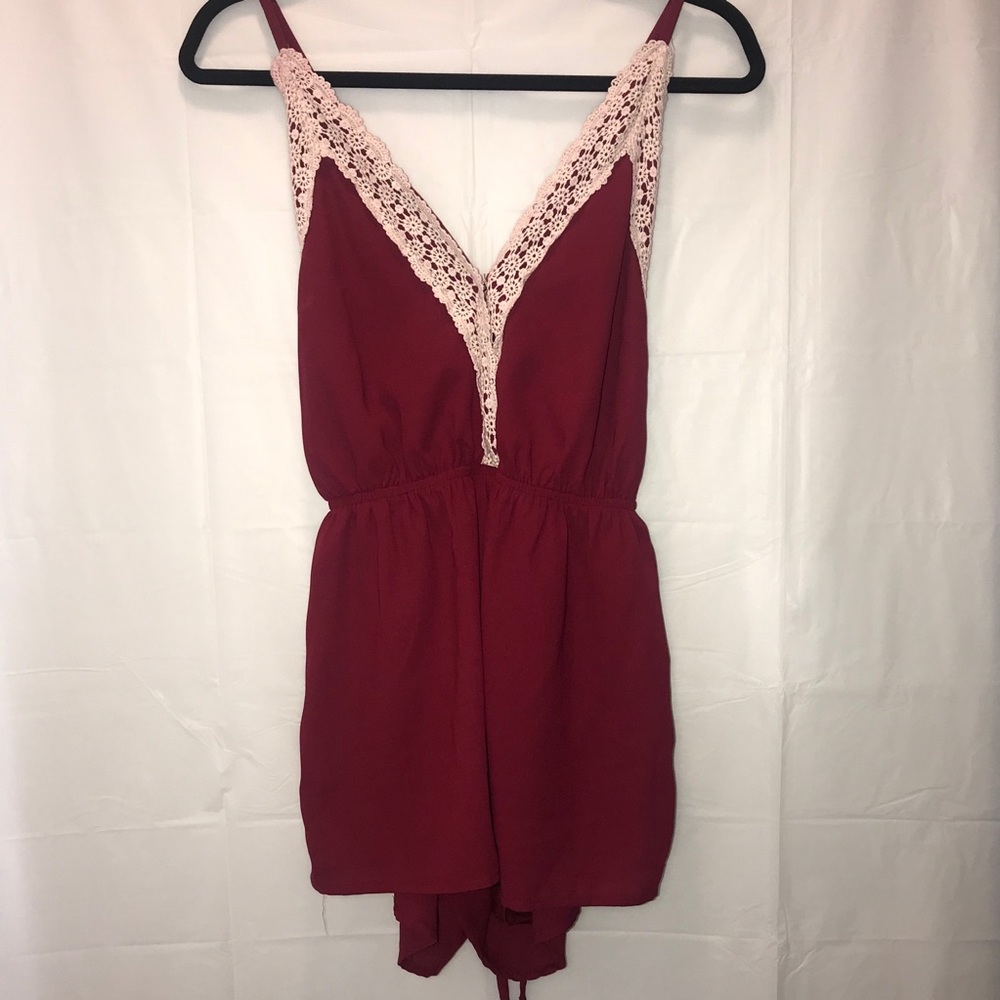 Red romper. - Picture 2 of 3
